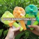 OXGIFT Wholesale Factory Price Custom plastic Cartoon animal vegetables fruit ice cream manual hand pressure ventilador fan